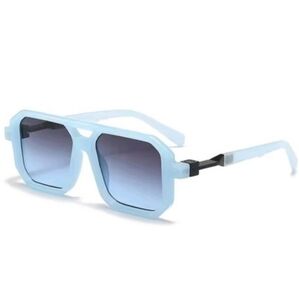Stylish Blue Square Sunglasses